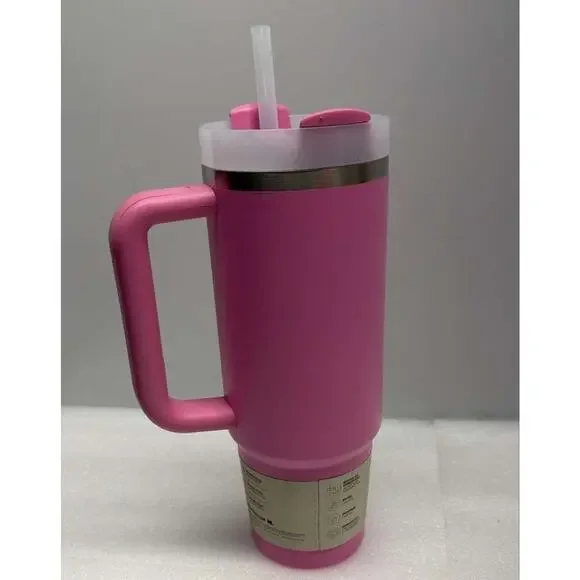 BRAND NEW STANLEY Quencher H2.0 Tumbler 30 Oz PINK PEONY - Picture 2 of 2